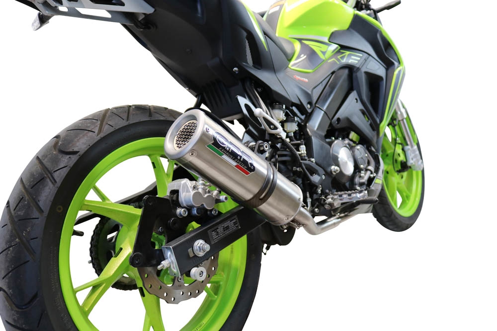 Exhaust compatible with Keeway Rkf 125 2018-2020, M3 Inox , Full system exhaust, including removable db killer 
