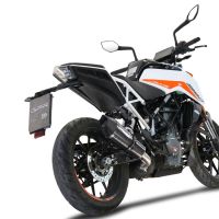 Exhaust compatible with Ktm 250 Duke 2021-2023, GP Evo4 Poppy, Slip-on exhaust including removable db killer and link pipe 
