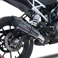 Exhaust compatible with Ktm 250 Duke 2021-2023, GP Evo4 Poppy, Slip-on exhaust including removable db killer and link pipe 