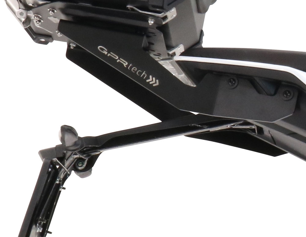 roof rack GPR TECH compatible with  Ktm Duke 125 2021/2023 e5 GPR TECH Specific rear rack Top Case ALPITECH 26 LT Rear rack,stainless steel made with 4 anchor points