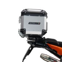 Top case GPR TECH compatible with  Husqvarna Norden 901 2022/2024 e5 GPR TECH Top case in aluminum, silver color with specific plate included Capacity 55 LT.