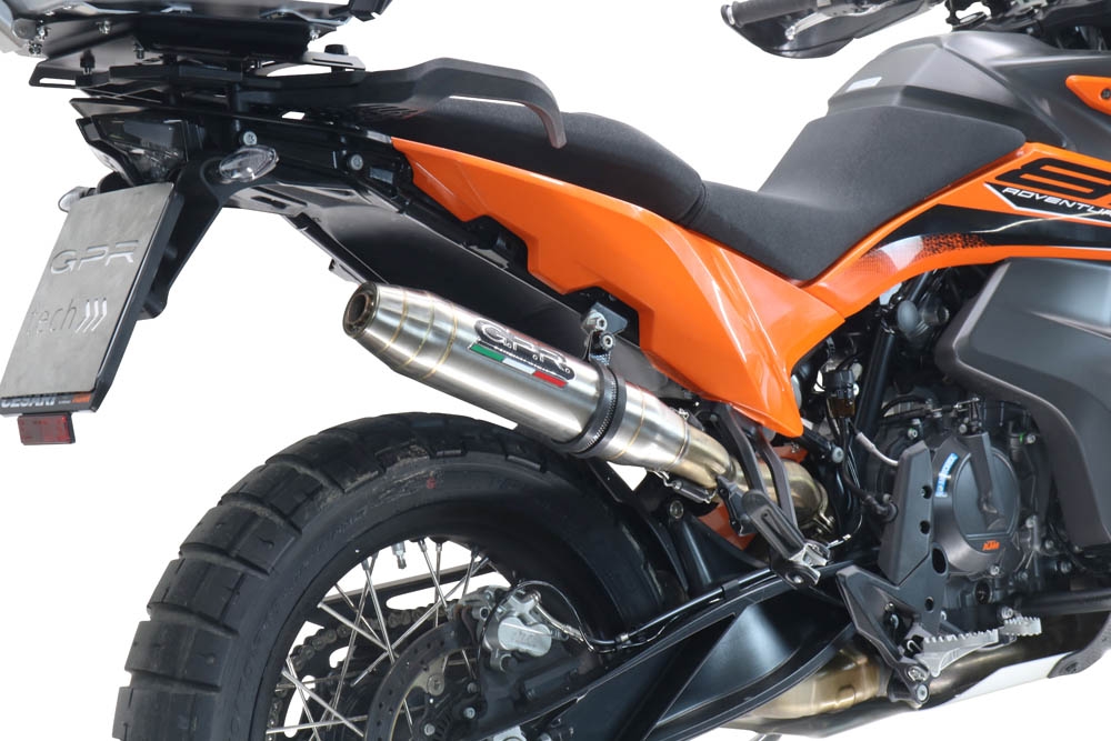 GPR TECH compatible with  Ktm Adventure 790 2021/2024 e5 GPR TECH SPECIFIC TITANIUM PLATE TOP CASE-ALPITECH 35/55 LT compatible with original luggage rack,titanium made with 4 anchor points