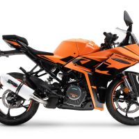 Exhaust compatible with Ktm RC 390 2022-2024, Albus Evo4, Slip-on exhaust including removable db killer and link pipe, EPA-compliant 