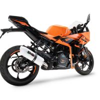 Exhaust compatible with Ktm RC 390 2022-2024, Albus Evo4, Slip-on exhaust including removable db killer and link pipe, EPA-compliant 
