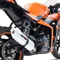 Exhaust compatible with Ktm RC 390 2022-2024, Albus Evo4, Slip-on exhaust including removable db killer and link pipe, EPA-compliant 