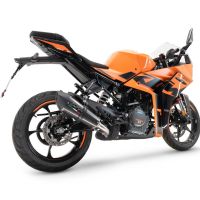 Exhaust compatible with Ktm RC 390 2022-2024, GP Evo4 Titanium, Slip-on exhaust including removable db killer and link pipe 