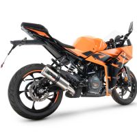 Exhaust compatible with Ktm RC 390 2022-2024, M3 Inox , Slip-on exhaust including removable db killer and link pipe 