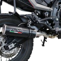 GPR exhaust compatible with  Moto Morini X-CAPE 650 2021-2024, M3 Black Titanium, Mid-Full system exhaust including removeble db killer and catalyst, EPA-compliant 