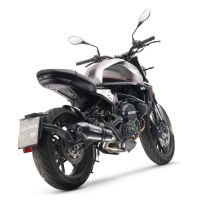 Exhaust compatible with Moto Morini Seiemmezzo Str 2022-2024, Gpe Ann. Poppy, Mid-Full system exhaust including removable db killer 