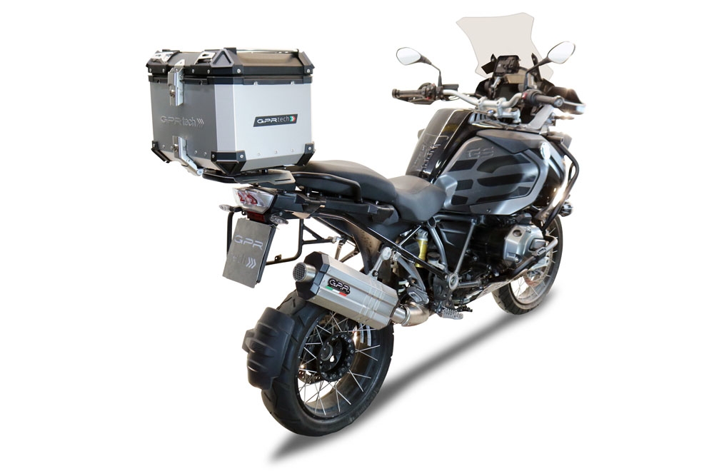 Top case GPR TECH compatible with  Bmw R 1200 Gs Adventure 2014/2016 e3 GPR TECH Top case in aluminum, silver color with specific plate included Capacity 45 LT.