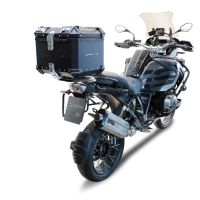 Top case GPR TECH compatible with  Bmw R 1200 Gs Adventure 2014/2016 e3 GPR TECH Top case in aluminum, black color with specific plate included Capacity 35 LT.