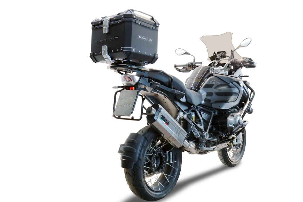 Top case GPR TECH compatible with  Bmw R 1200 Gs Adventure 2017/2018 e4 GPR TECH Top case in aluminum, black color with specific plate included Capacity 35 LT.
