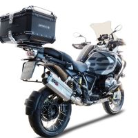 Top case GPR TECH compatible with  Bmw R 1200 Gs Adventure 2014/2016 e3 GPR TECH Top case in aluminum, black color with specific plate included Capacity 55 LT.