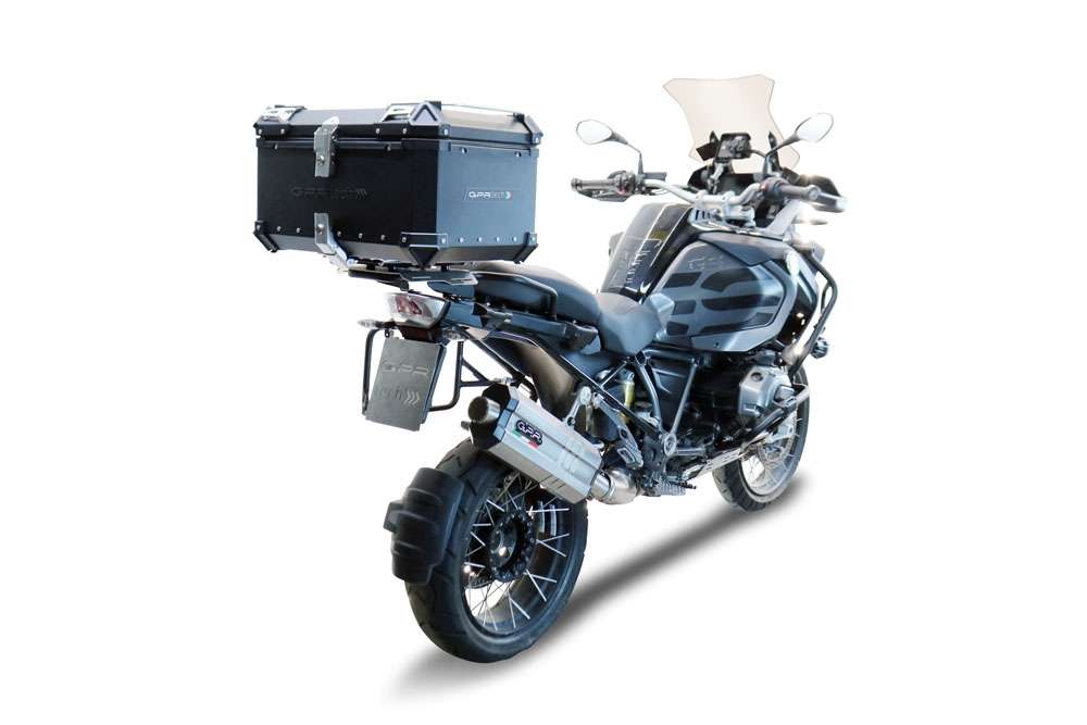 Top case GPR TECH compatible with  Bmw R 1200 Gs Adventure 2014/2016 e3 GPR TECH Top case in aluminum, black color with specific plate included Capacity 55 LT.