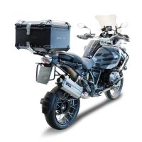 Top case GPR TECH compatible with  Bmw R 1200 Gs Adventure 2014/2016 e3 GPR TECH Top case in aluminum, black color with specific plate included Capacity 55 LT.