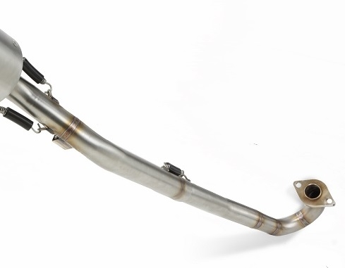 Exhaust compatible with Suzuki DR-Z 110 2003-2024, Deeptone Inox, Full system exhaust, including removable db killer/spark arrestor 