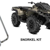 Exhaust compatible with Can Am Outlander 1000 MAX XMR XTP 2012-2023, Snorkel kit, Snorkel extension kit for GPR Pentacross silencer 