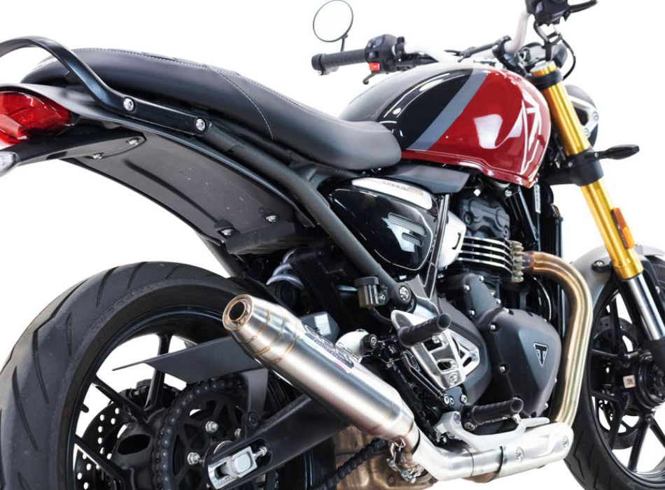 GPR exhaust compatible with Triumph Scrambler 400 X 2023-2025, Deeptone ...