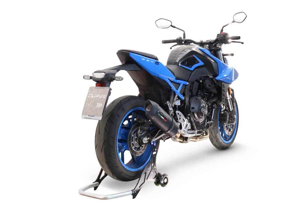 GPR exhaust compatible with  Suzuki Gsx-8R 2022-2024, Furore Evo4 Nero, Full system exhaust including removable db killer and catalyst, EPA-compliant 