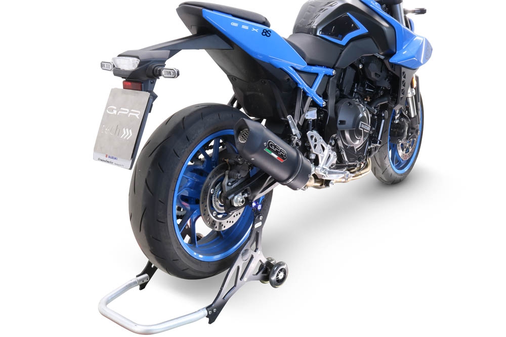 GPR exhaust compatible with  Suzuki Gsx-8R 2022-2024, Furore Evo4 Nero, Full system exhaust including removable db killer and catalyst, EPA-compliant 