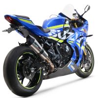 Exhaust compatible with Suzuki GSX-R1000 R 2021-2025, GP Evo4 Titanium, Slip-on exhaust including removable db killer and link pipe 