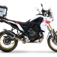 Top case GPR TECH compatible with  Yamaha Tenere 700 2021/2024 e5 GPR TECH Top case in aluminum, silver color, including roof rack and specific plate Capacity 55 LT.
