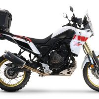 Top case GPR TECH compatible with  Yamaha Tenere 700 2021/2024 e5 GPR TECH Top case in aluminum, silver color, including roof rack and specific plate Capacity 55 LT.