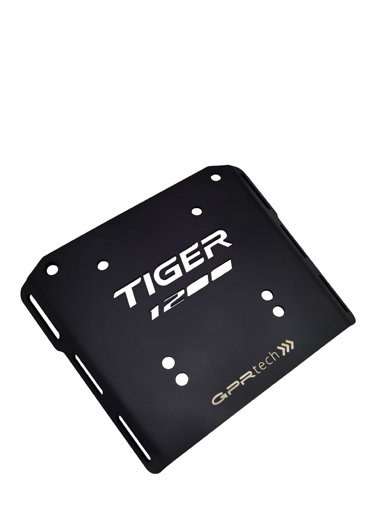 Top case GPR TECH compatible with  Triumph Tiger 1200 explorer 2017/2021 e4 GPR TECH Top case in aluminum, silver color with specific plate included Capacity 55 LT.