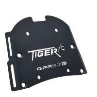 GPR TECH compatible with  Triumph Tiger 800 2011/2016 e3 GPR TECH Specific fitting plate Top Case ALPITECH 55 LT compatible with original luggage rack,stainless steel made with 4 anchor points