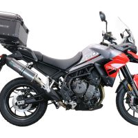 Top case GPR TECH compatible with  Triumph Tiger 1200 Gt - Rally 2022/2024 e5 GPR TECH Top case in aluminum, black color with specific plate included Capacity 55 LT.