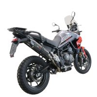 Exhaust compatible with Triumph Tiger 850 2020-2024, GP Evo4 Poppy, Slip-on exhaust including removable db killer and link pipe 