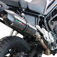 Exhaust compatible with Triumph Tiger 850 2020-2024, GP Evo4 Poppy, Slip-on exhaust including removable db killer and link pipe 