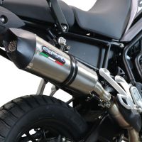 Exhaust compatible with Triumph Tiger 850 2020-2024, GP Evo4 Titanium, Slip-on exhaust including removable db killer and link pipe 