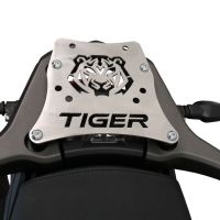 GPR TECH compatible with  Triumph Tiger 1200 Gt - Rally 2022/2024 e5 GPR TECH Specific fitting plate Top Case ALPITECH 35 LT compatible with original luggage rack,stainless steel made with 4 anchor points