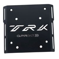 GPR TECH compatible with  Benelli Trk 251 2019/2023 GPR TECH Specific fitting plate Top Case ALPITECH 55 LT compatible with original luggage rack,stainless steel made with 4 anchor points