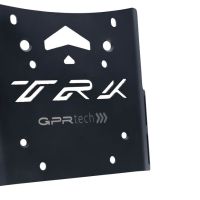 GPR TECH compatible with  Benelli Trk 502 X 2021/2024 e5 GPR TECH Specific fitting plate Top Case ALPITECH 35 LT compatible with original luggage rack,stainless steel made with 4 anchor points