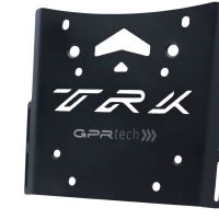 GPR TECH compatible with  Benelli Trk 502 X 2021/2024 e5 GPR TECH Specific fitting plate Top Case ALPITECH 35 LT compatible with original luggage rack,stainless steel made with 4 anchor points