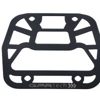GPR TECH compatible with  Aprilia Tuareg 660 2021/2024 e5 GPR TECH Specific fitting plate Top Case ALPITECH 55 LT compatible with original luggage rack,stainless steel made with 4 anchor points