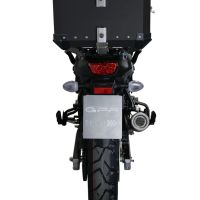 Top case GPR TECH compatible with  Suzuki V-Strom Dl 650 2017/2020 e4 GPR TECH Top case in aluminum, silver color with specific plate included Capacity 35 LT.