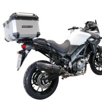 Top case GPR TECH compatible with  Suzuki V-Strom 1050 Xt/De 2020/2024 e5 GPR TECH Top case in aluminum, silver color with specific plate included Capacity 55 LT.