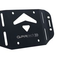 GPR TECH compatible with  Kawasaki Gtr 1400 2010/2014 GPR TECH Specific fitting plate Top Case ALPITECH 55 LT compatible with original luggage rack,stainless steel made with 4 anchor points