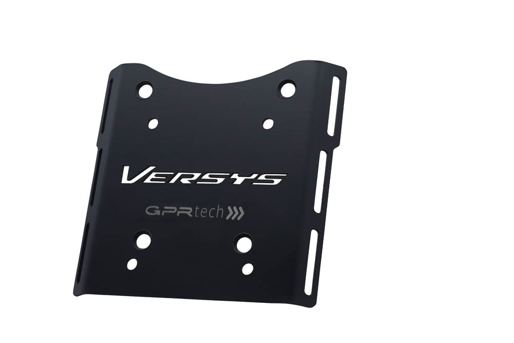 Top case GPR TECH compatible with  Kawasaki Versys-X 300 2022/2023 e5 GPR TECH Top case in aluminum, black color with specific plate included Capacity 55 LT.