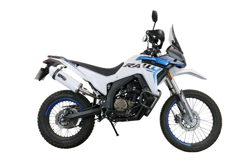 Exhaust compatible with Voge 300Rally 2022-2024, Albus Evo4, Slip-on exhaust including link pipe and removable db killer 