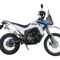 Exhaust compatible with Voge 300Rally 2022-2024, Albus Evo4, Slip-on exhaust including link pipe and removable db killer 