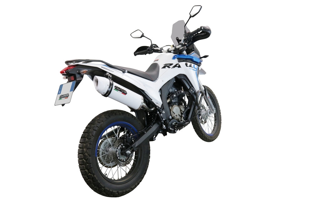 Exhaust compatible with Voge 300Rally 2022-2024, Albus Evo4, Slip-on exhaust including link pipe and removable db killer 