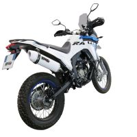 Exhaust compatible with Voge 300Rally 2022-2024, Albus Evo4, Slip-on exhaust including link pipe and removable db killer 