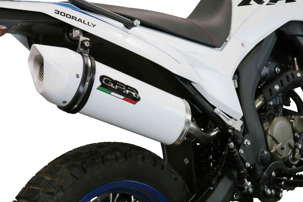 Exhaust compatible with Voge 300Rally 2022-2024, Albus Evo4, Slip-on exhaust including link pipe and removable db killer 