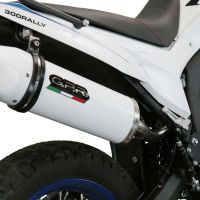 Exhaust compatible with Voge 300Rally 2022-2024, Albus Evo4, Slip-on exhaust including link pipe and removable db killer 