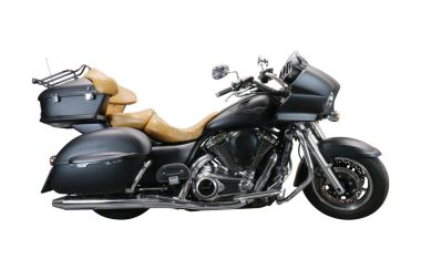 Exhaust compatible with Kawasaki Vulcan VN 1700 Voyager ABS 2011-2016, Maxy Deeptone Cruiser, Dual slip-on including removable db killers and link pipes 