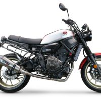 Exhaust compatible with Yamaha XSR700 2017-2020, Gpe Ann. titanium, Full system exhaust, including removable db killer 